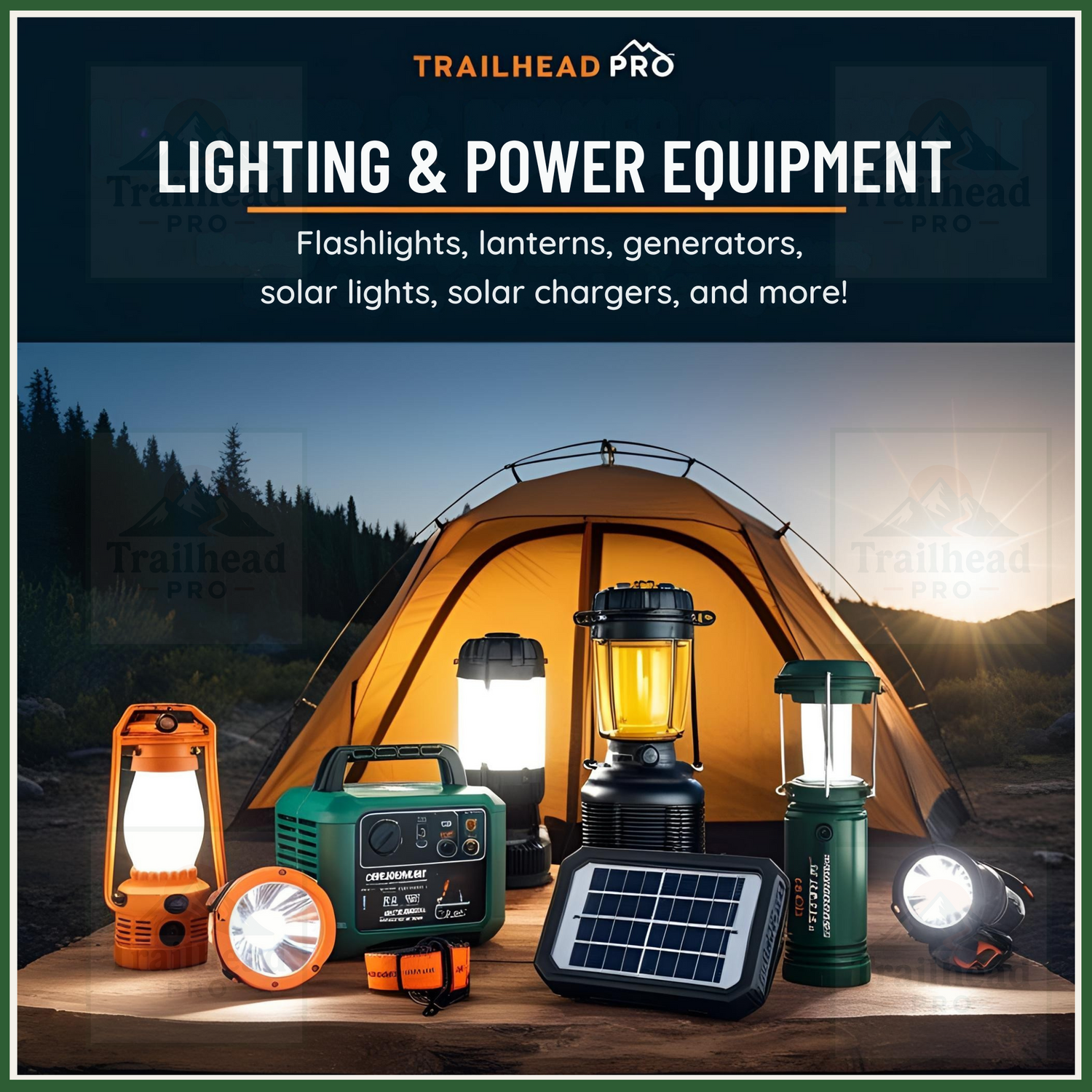 “Reliable outdoor lighting and portable power gear, including lanterns, flashlights, and solar chargers”