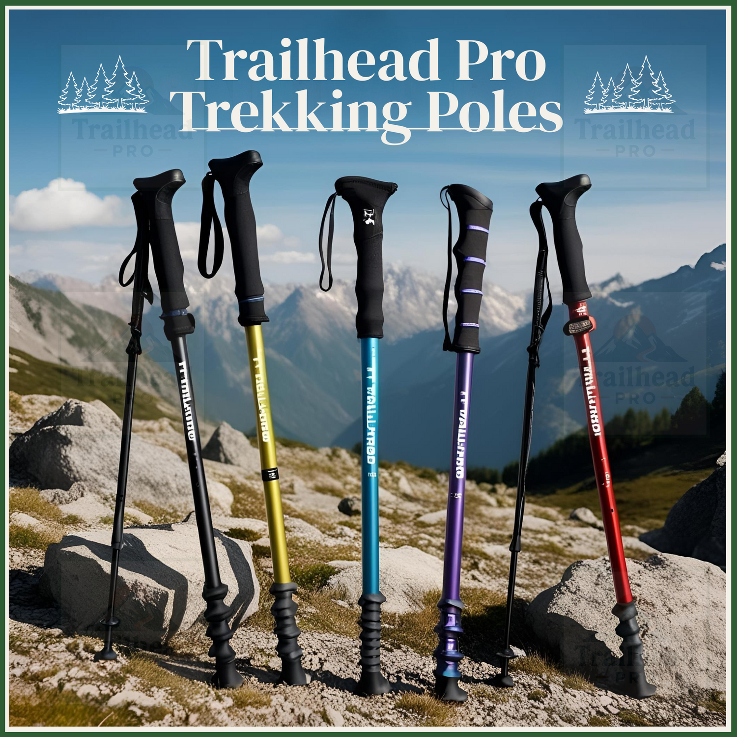“Adjustable and lightweight trekking poles for extra stability on hiking trails and rugged terrain”